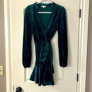 Baltic Born Green velvet dress